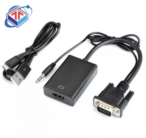 Cáp chuyển đổi VGA To HDMI có âm thanh